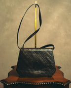 "Yves Saint Laurent" 80's-90's Quilted leather shoulder bag