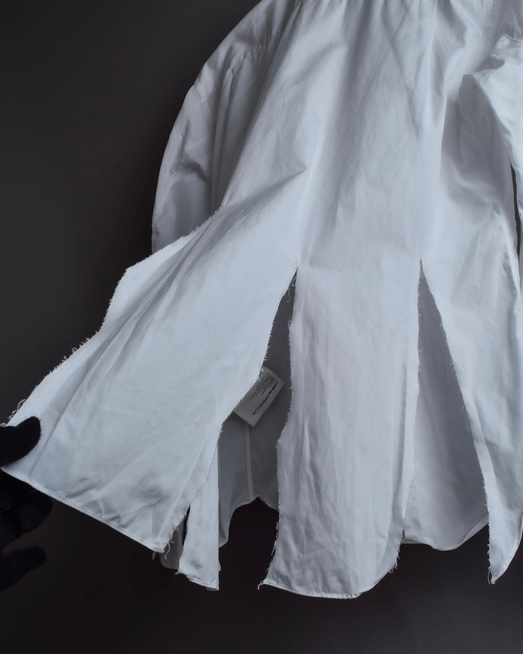 "COMME des GARCONS HOMME PLUS" 15SS Ripped cutting design cotton shirt