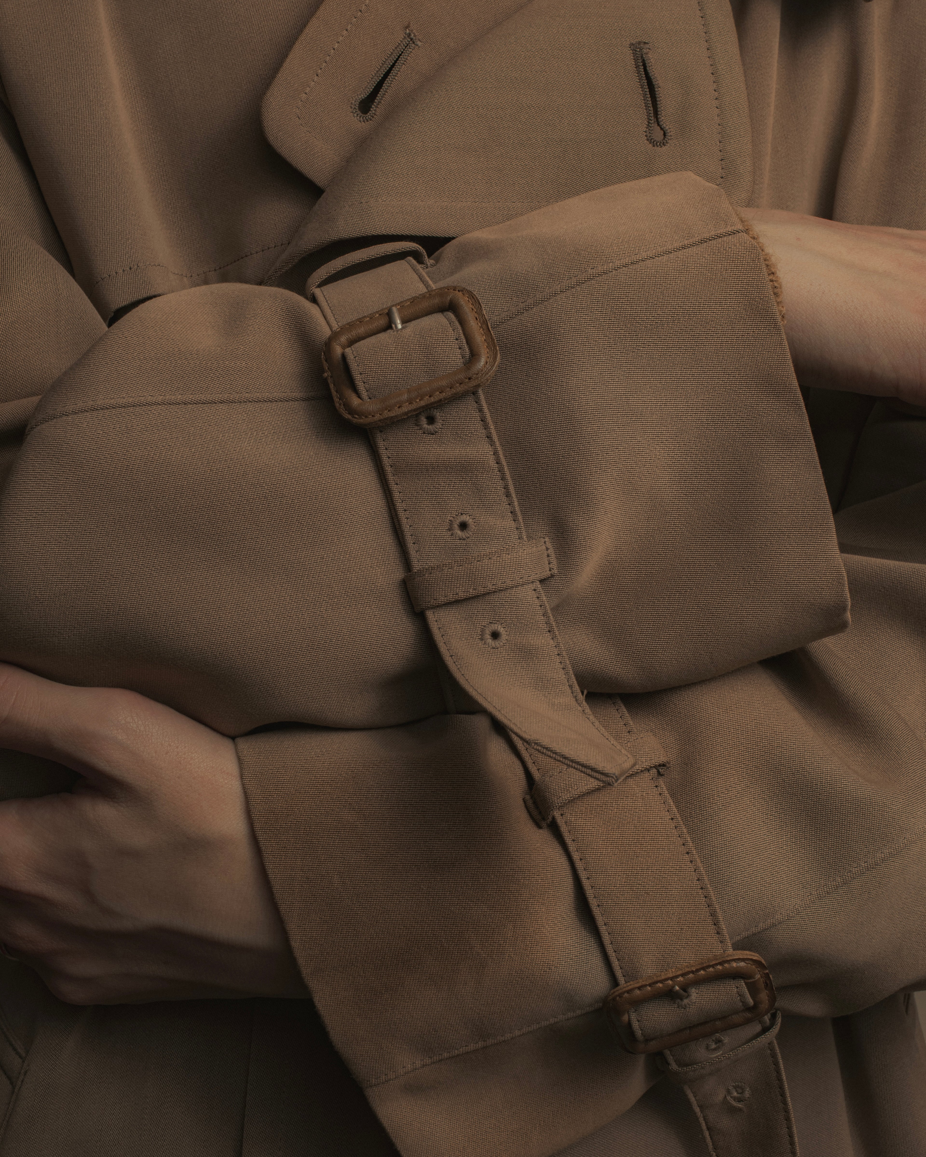 -SPECIAL- "Burberrys" 90's Collar switching two-tone trench coat