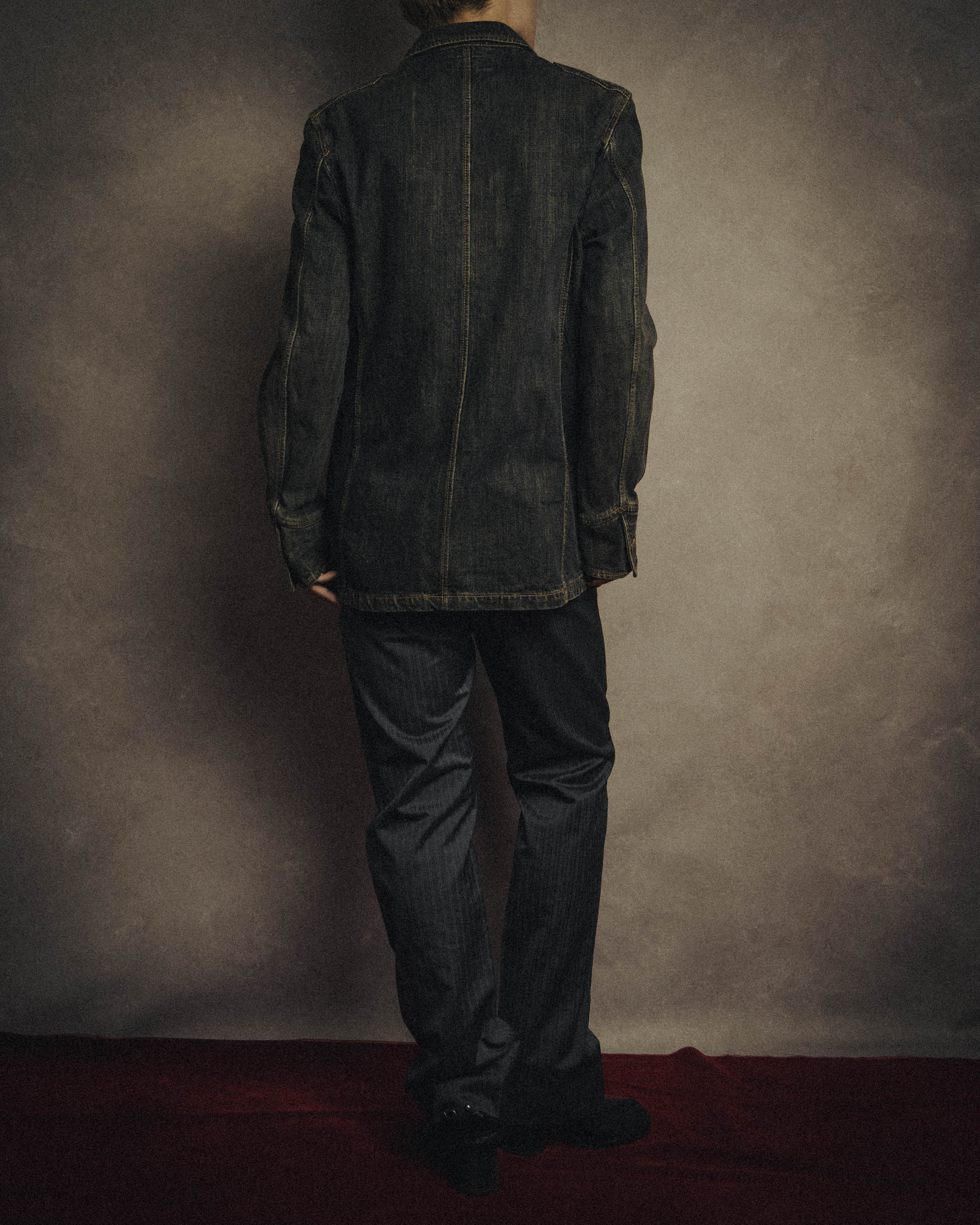 -MOOD MILLÉSIMES- 00’s faded black denim shirt jacket
