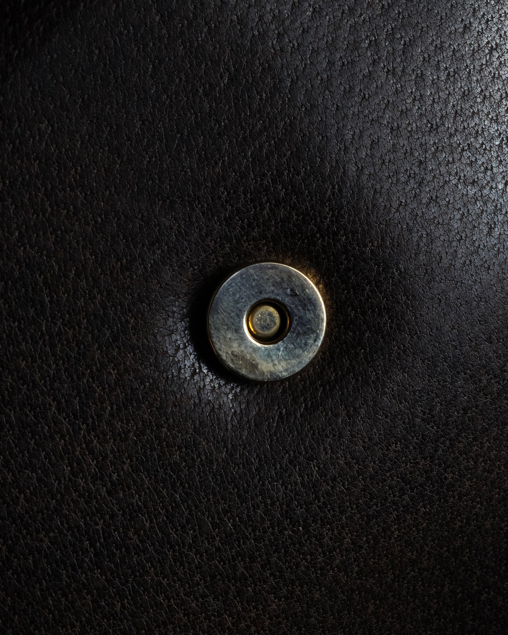 "GUCCI" Bar-shaped fastener design leather shoulder bag