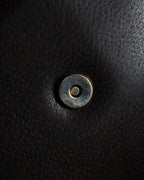 "GUCCI" Bar-shaped fastener design leather shoulder bag