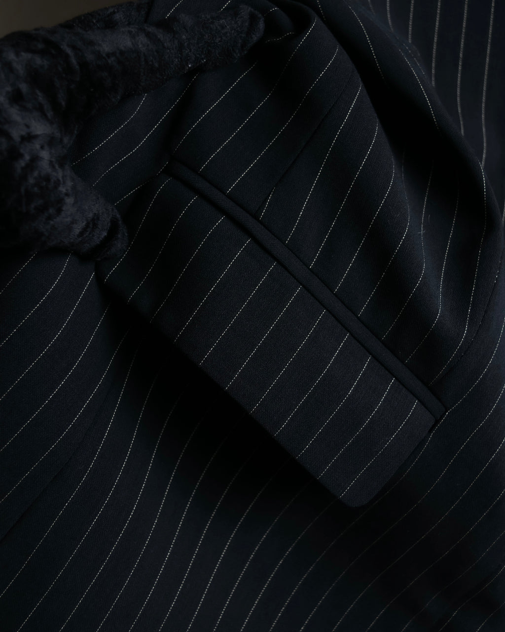 "Max Mara" Pinstripe short length tailored jacket
