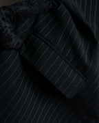 "Max Mara" Pinstripe short length tailored jacket
