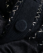 "Alexandar McQueen" Waist-shape detail vertical stitch cardigan