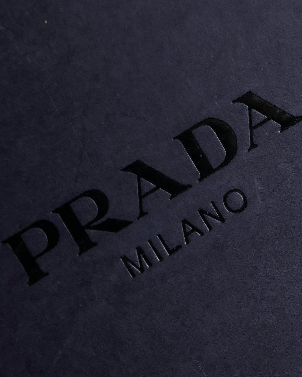 "PRADA" Metal band design leather heel loafers