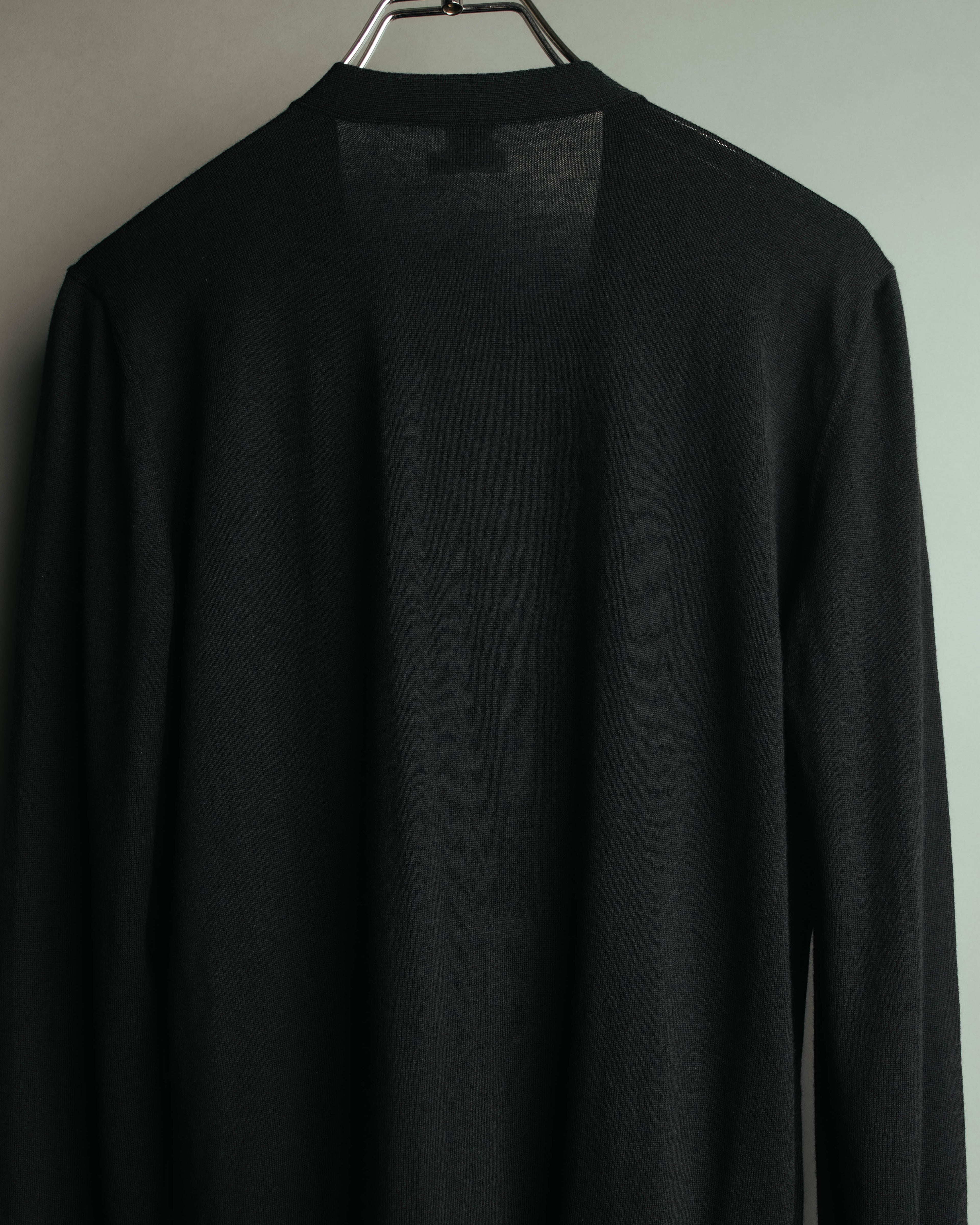 "Hermès" 90's-00's Medor button wool knit cardigan