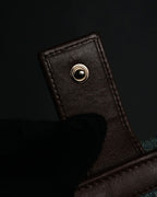 “GUCCI” 00’s GG denim script logo wallet