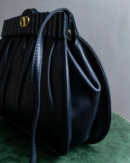 "VALENTINO" Gathered design rounded silhouette shoulder bag