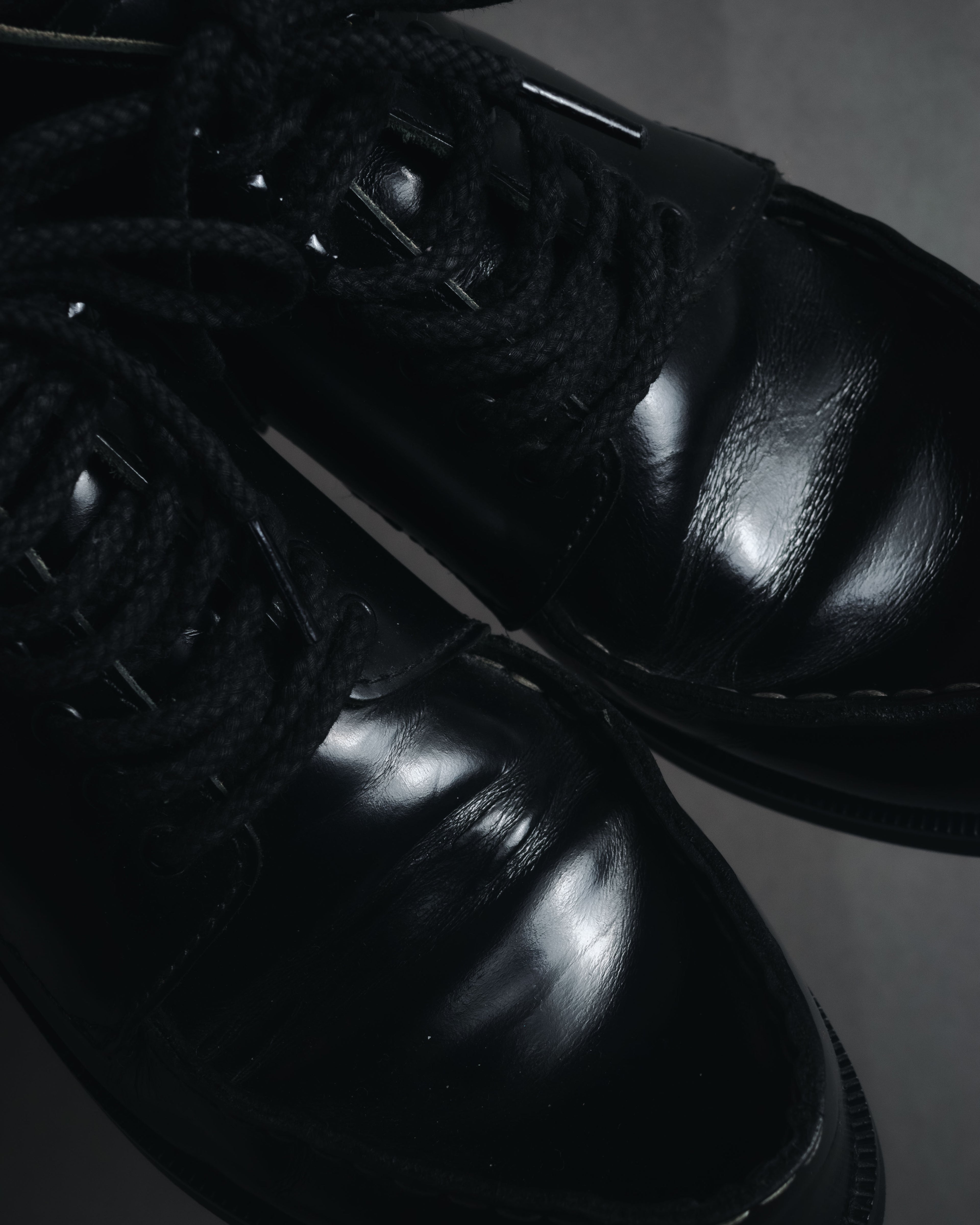 "Yohji Yamamoto FEMME" Lace-up leather ankle boots