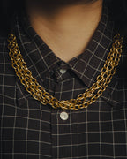 -SPECIAL- “CHANEL” 80’s-90’s ornate gold chain necklace