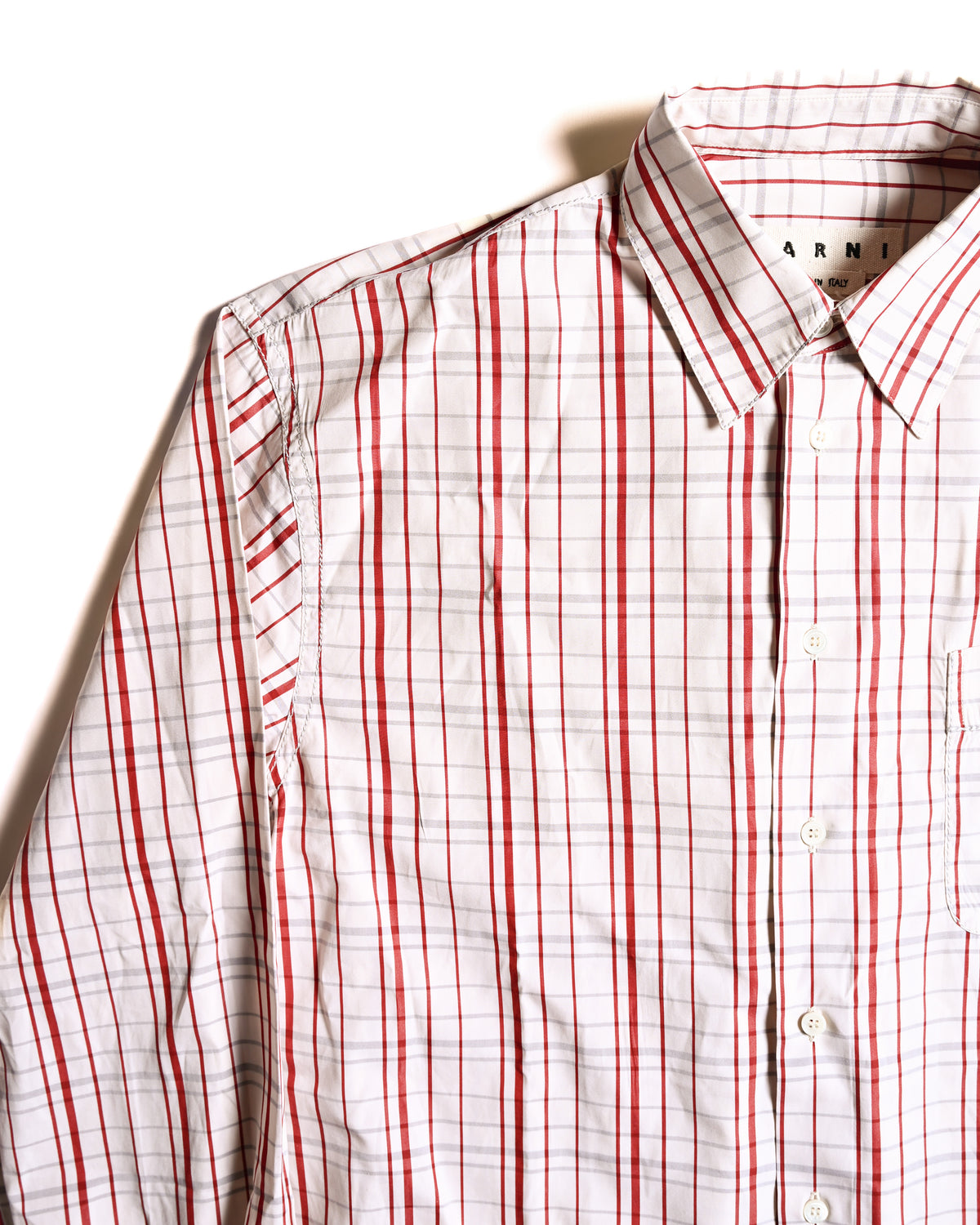 MARNI/ 2018 Oversized Plaid Pattern Cotton Shirt