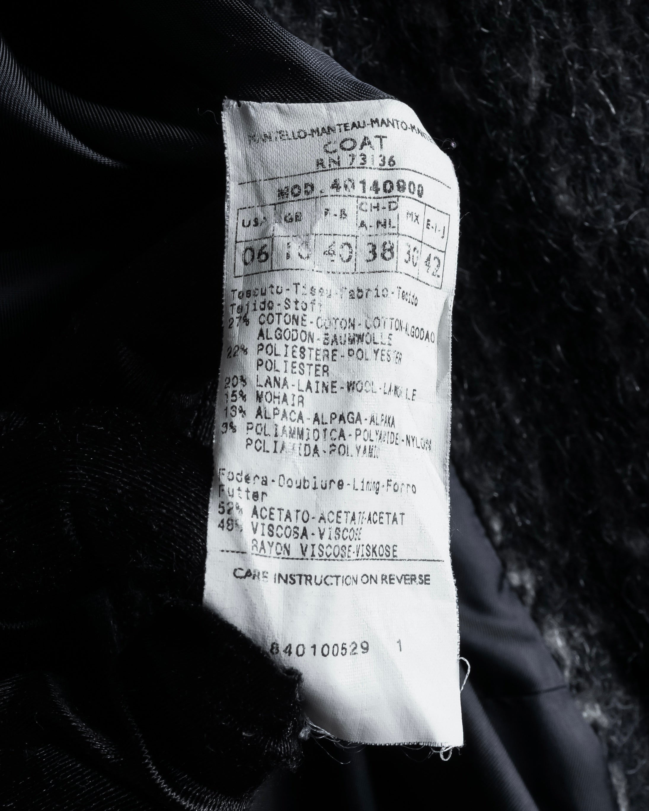 “MAX&Co.” Double-breasted houndstooth tweed coat