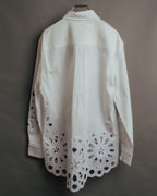 “BURBERRY” 2018-2022 Cutwork embroidered cotton shirt