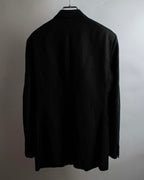"HERMES" 90's Elegantly relaxed cotton linen tailored jacket