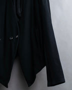 "HELMUT LANG" Zipper design sharp angle cutaway jacket