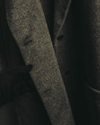 “BALENCIAGA” 00’s-10’s Wool angora wide-lapel coat