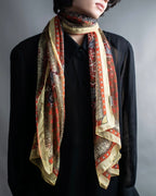 “Louis Vuitton” Monogram world map silk scarf