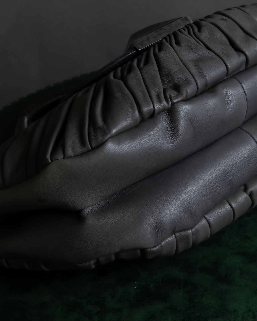 "Christian Dior" John Galliano period Gathering design leather hand bag