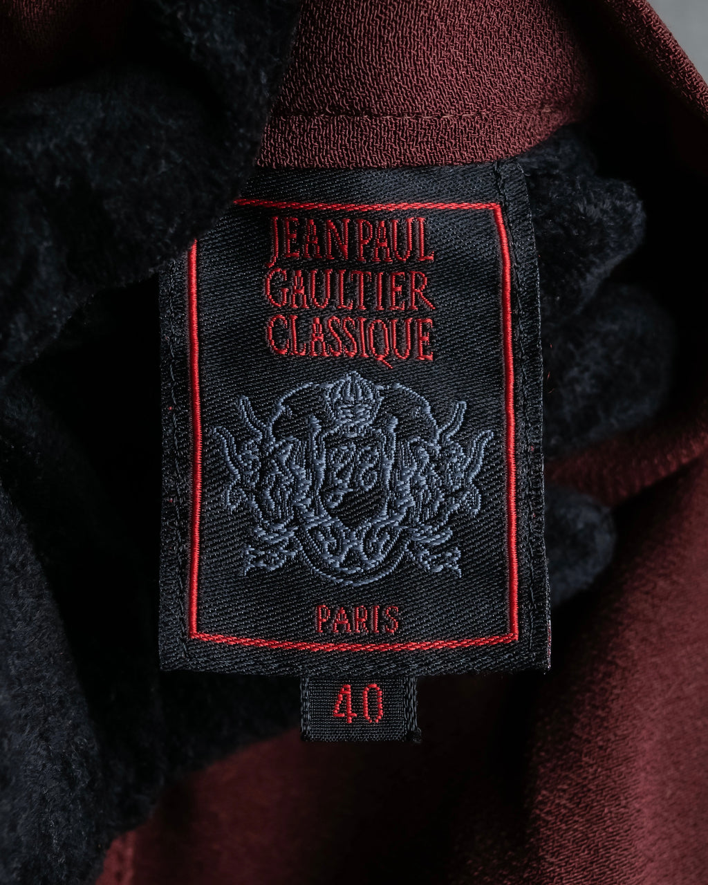"JEAN PAUL GAULTIER" Beautiful drape burgundy wide slacks