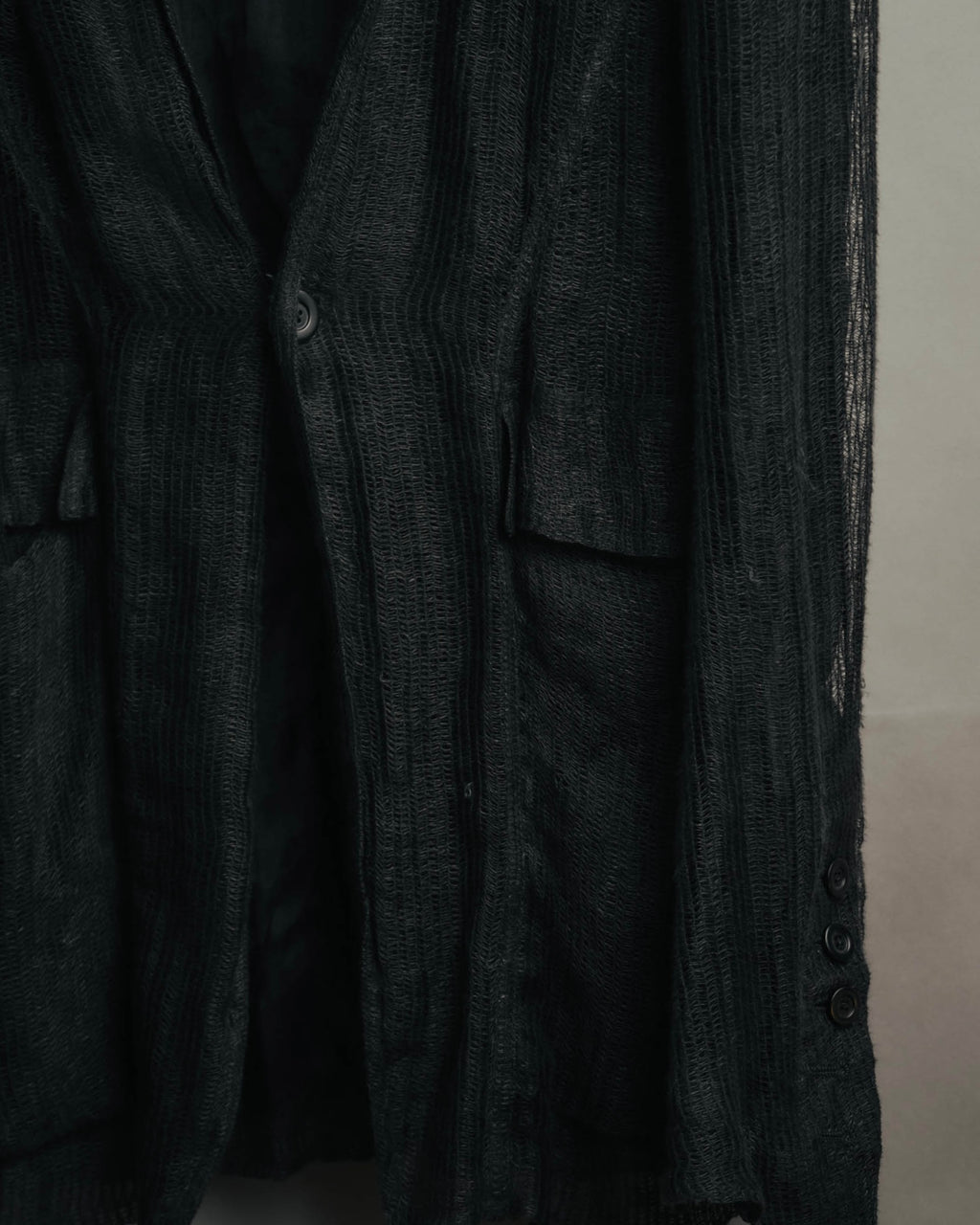 -SPECIAL- “Rick Owens” 2000’s Open weave shawl cardigan
