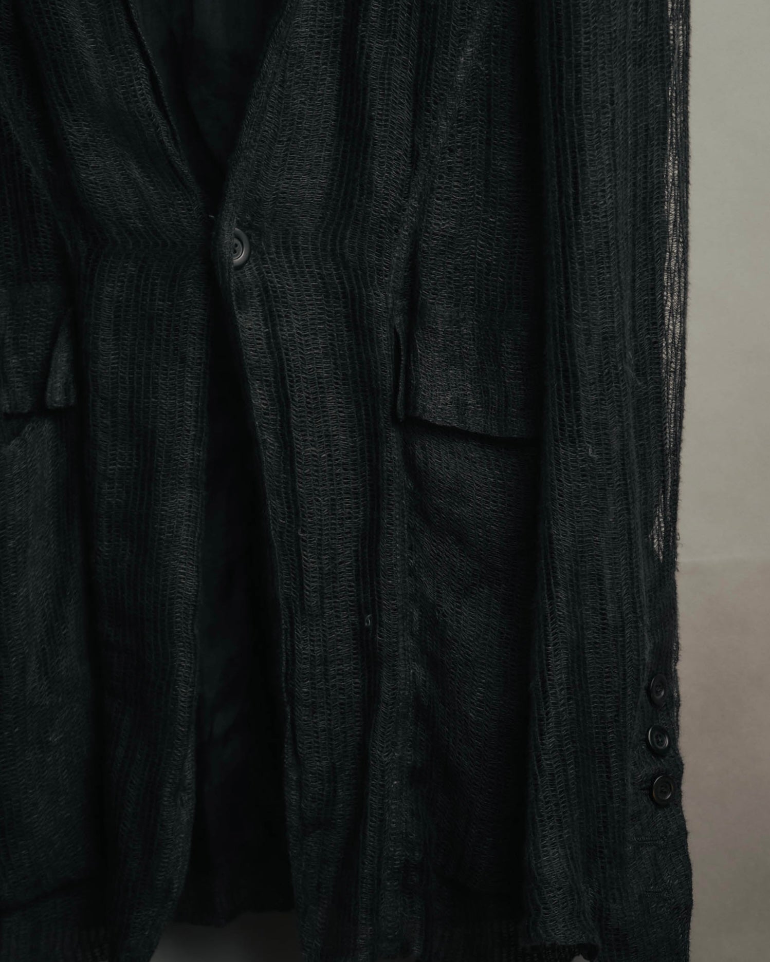 -SPECIAL- “Rick Owens” 2000’s Open weave shawl cardigan