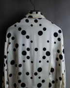 "GIANNI VERSACE" Irregular dot pattern silk shirt
