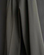 "HERMES" Margiela period silk wide straight slacks