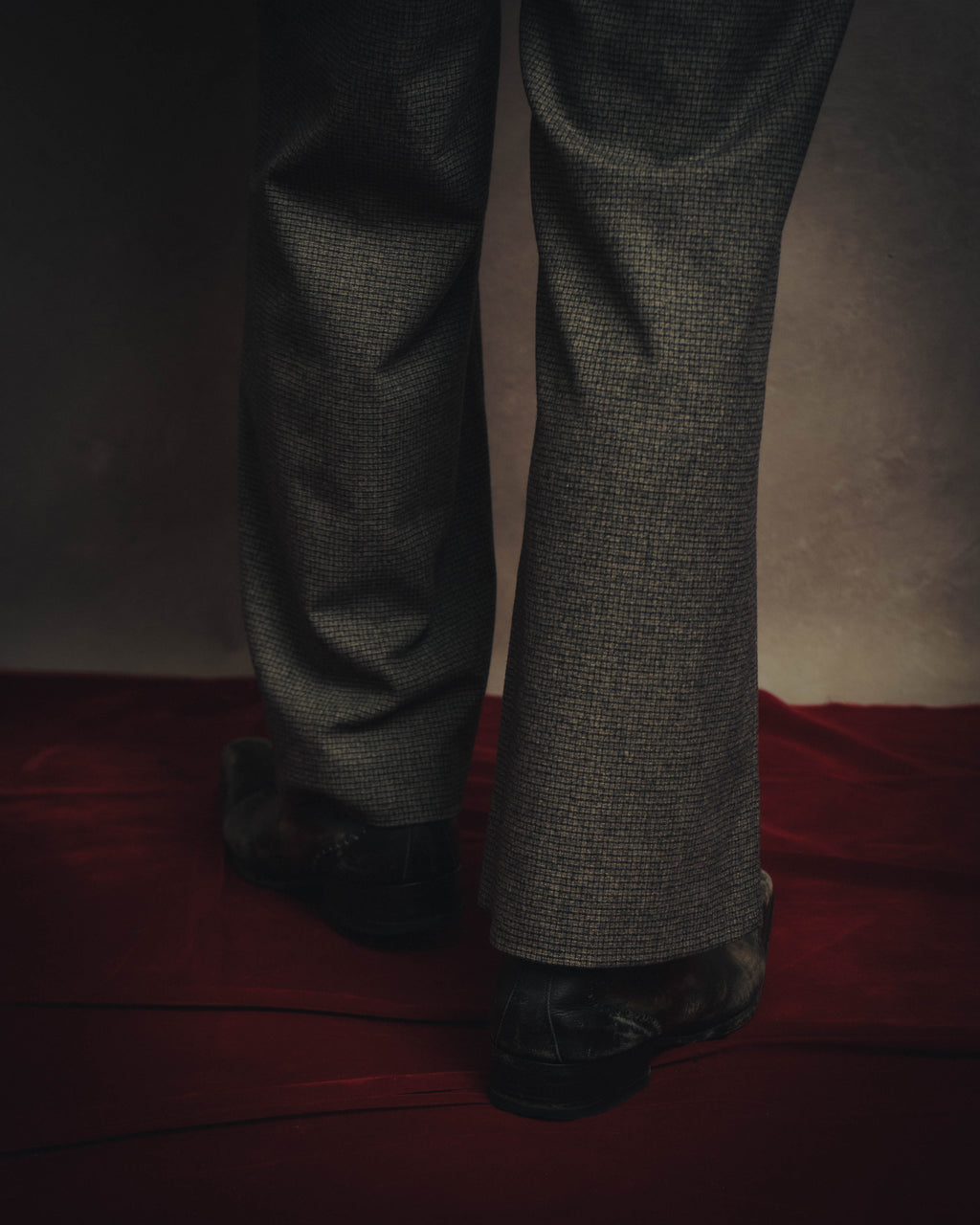 -SPECIAL- “CHANEL” 05AWmicro houndstooth tweed wide trousers