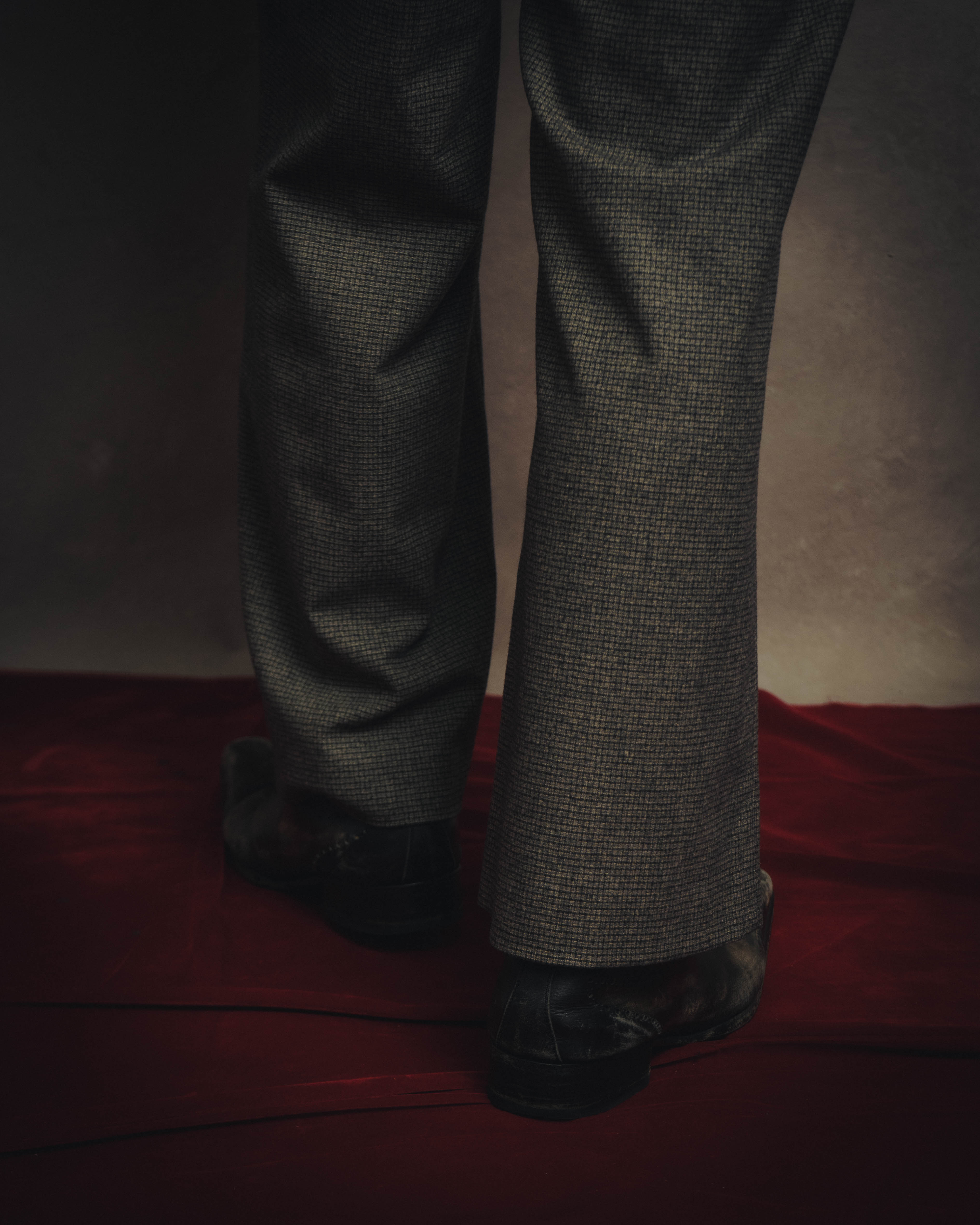 -SPECIAL- “CHANEL” 05AWmicro houndstooth tweed wide trousers