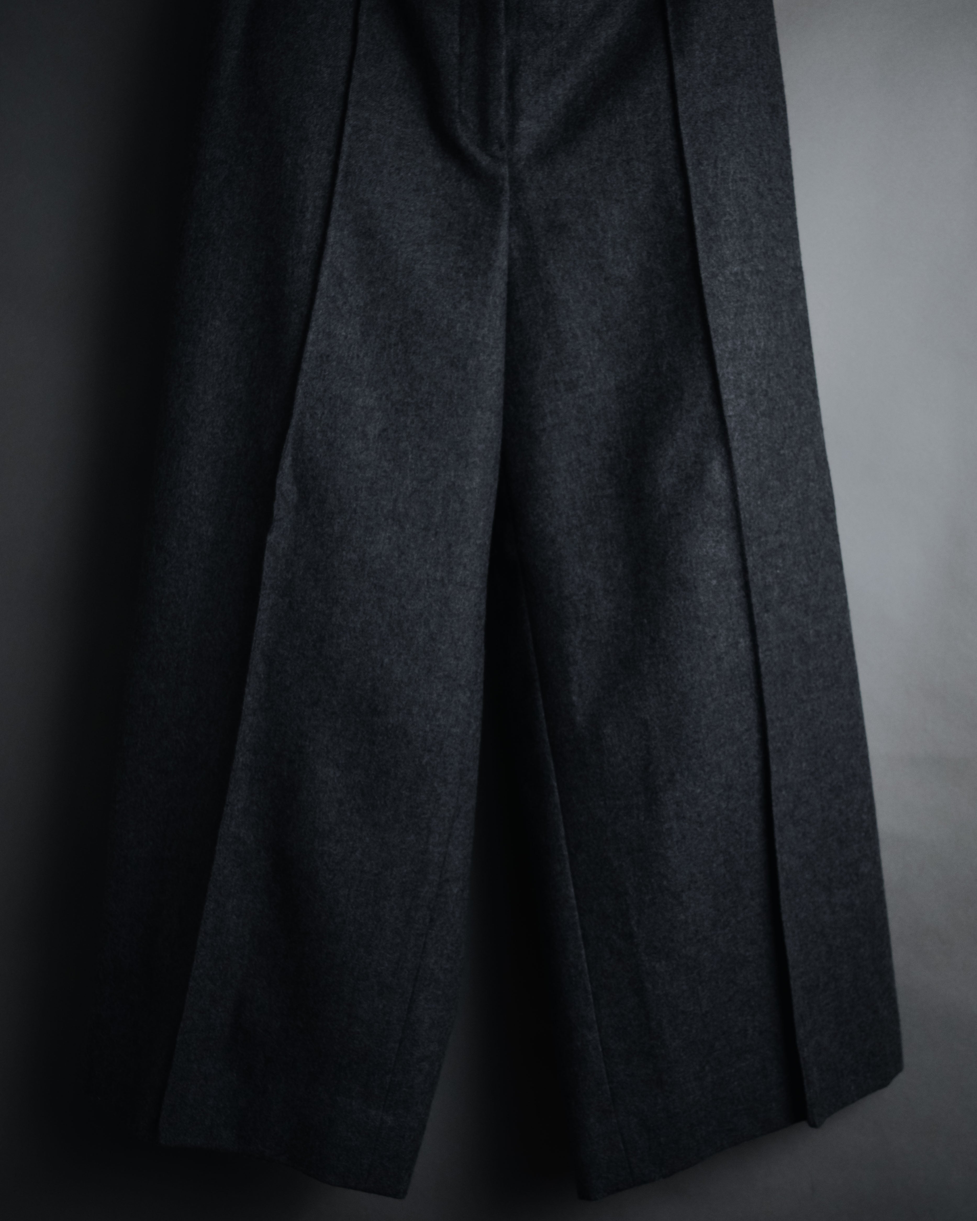 JIL SANDER (ジルサンダー) - ウール クロップド ワイドパンツ