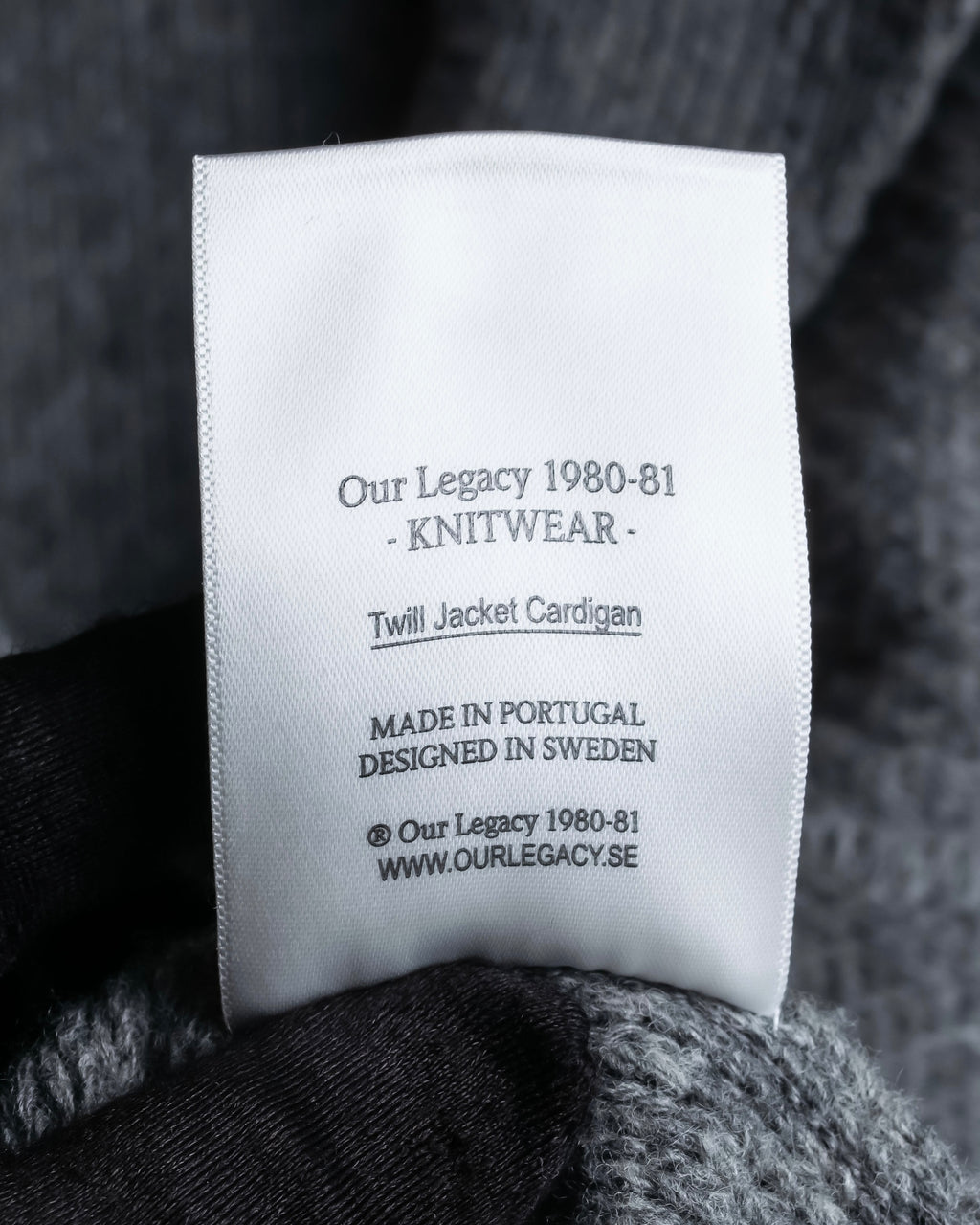 "OUR LEGACY" Patch pocket design lambswool knit jacket