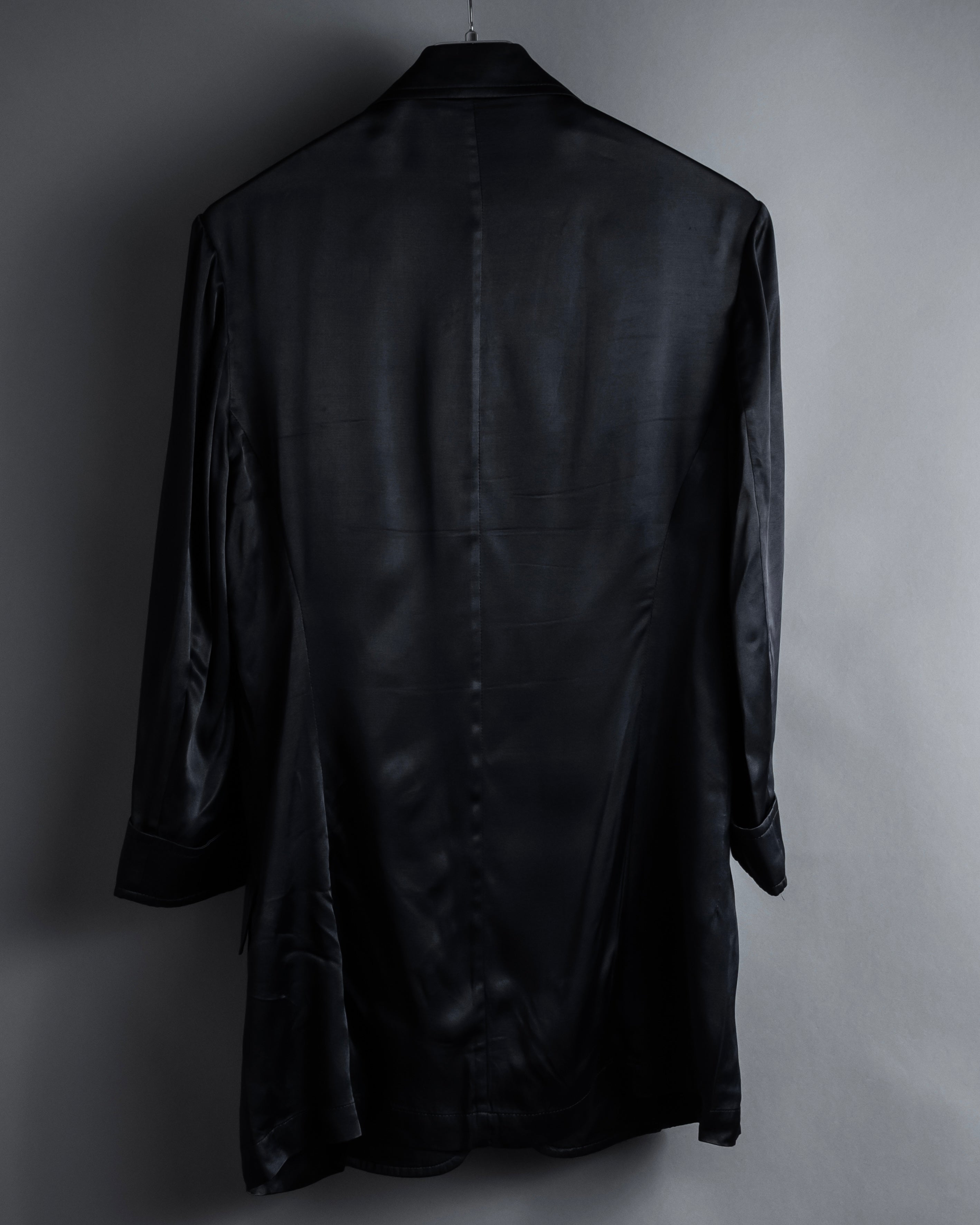 "Yohji Yamamoto +NOIR" 2005SS Rayon draping tailored jacket