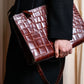 “Jean Paul Gautier” Crocodile-embossed business bag