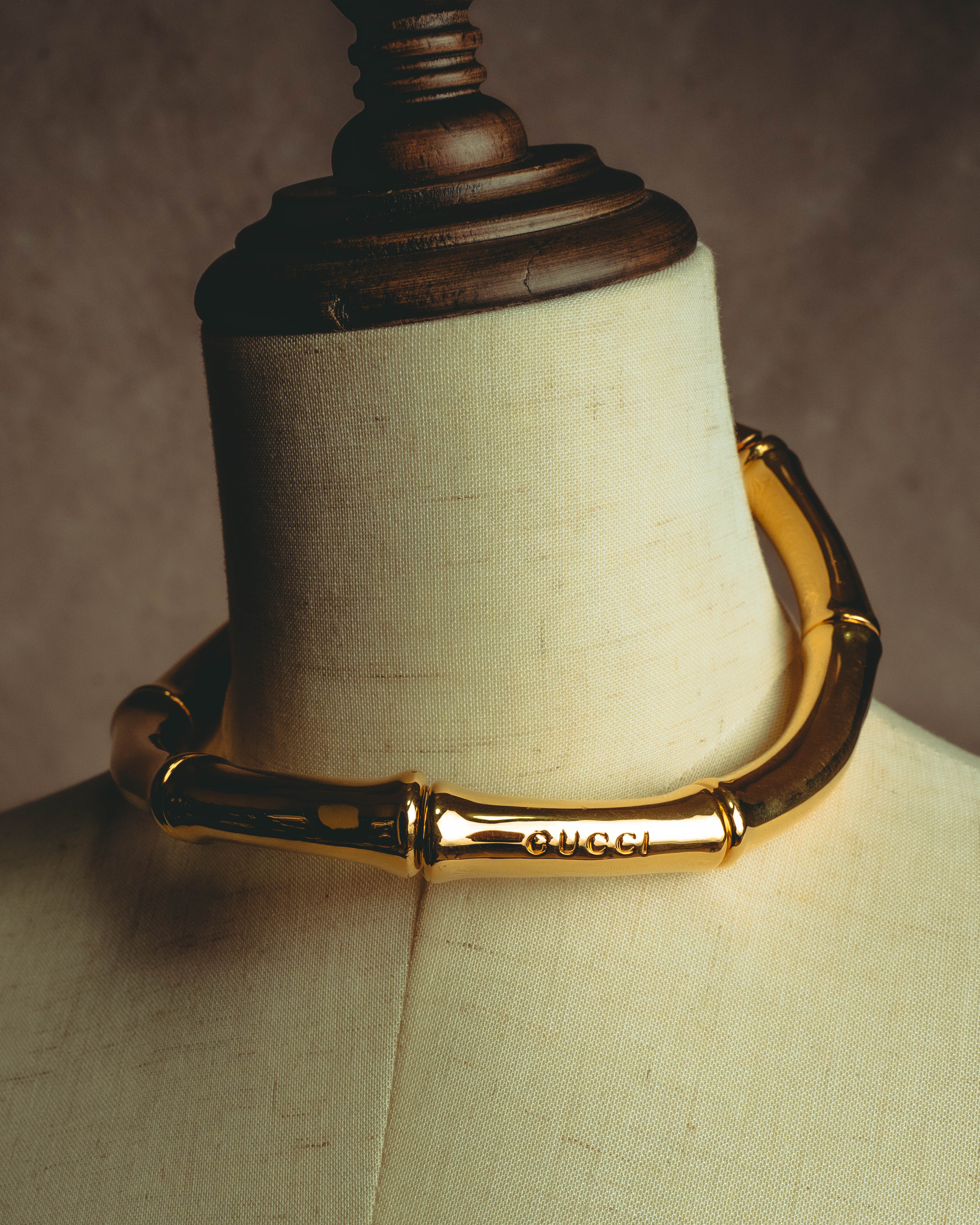 –SPECIAL– "GUCCI" 2025- Sculptural bamboo choker necklace
