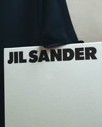 -SPECIAL- "Jil Sander" 2023 Elegant rayon skipper mock-neck shift dress
