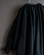 "PATOU" Ribbon shirring design poncho dress