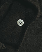 -SPECIAL- "Salvatore Ferragamo" 90's-00's Alpaca wool oversized shawl collar long coat