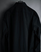 "SAINT LAURENT" 2017 season minimalist black dress shirt