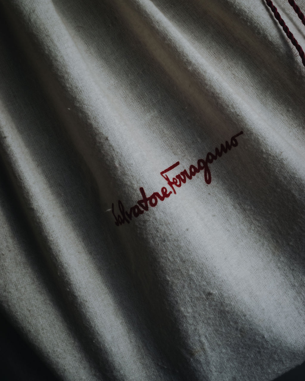 "Salvatore Ferragamo" 90’s structured top-handle leather bag