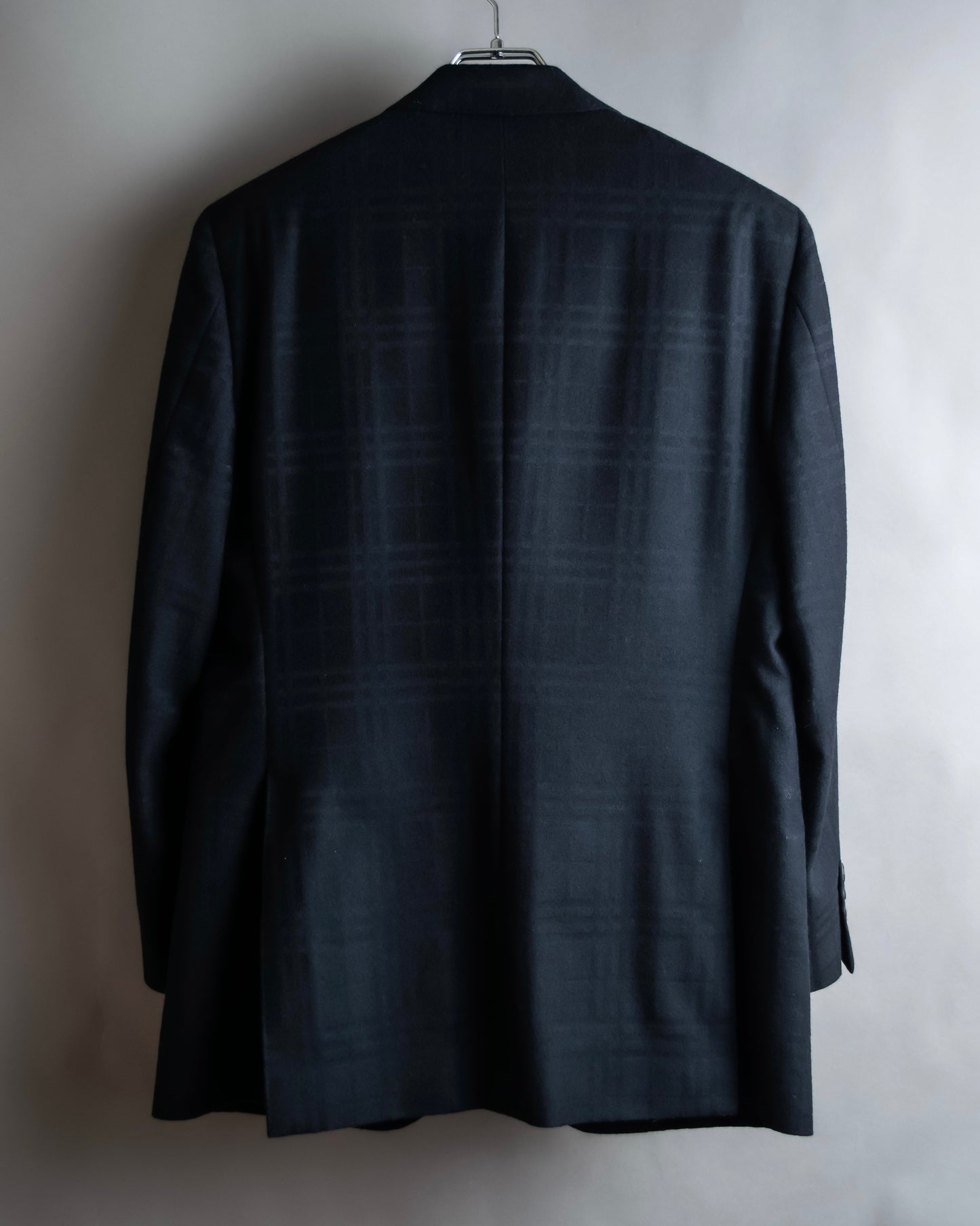 "BURBERRY" Checked relaxed fit tailored jacket