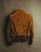 -SPECIAL- “GUCCI” 70’s-80’s Bovine suede bomber jacket