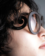 “PRADA” Minimalist Baroque black sunglasses