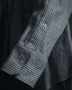 "THOM BROWNE" Micro patterned button-down shirt