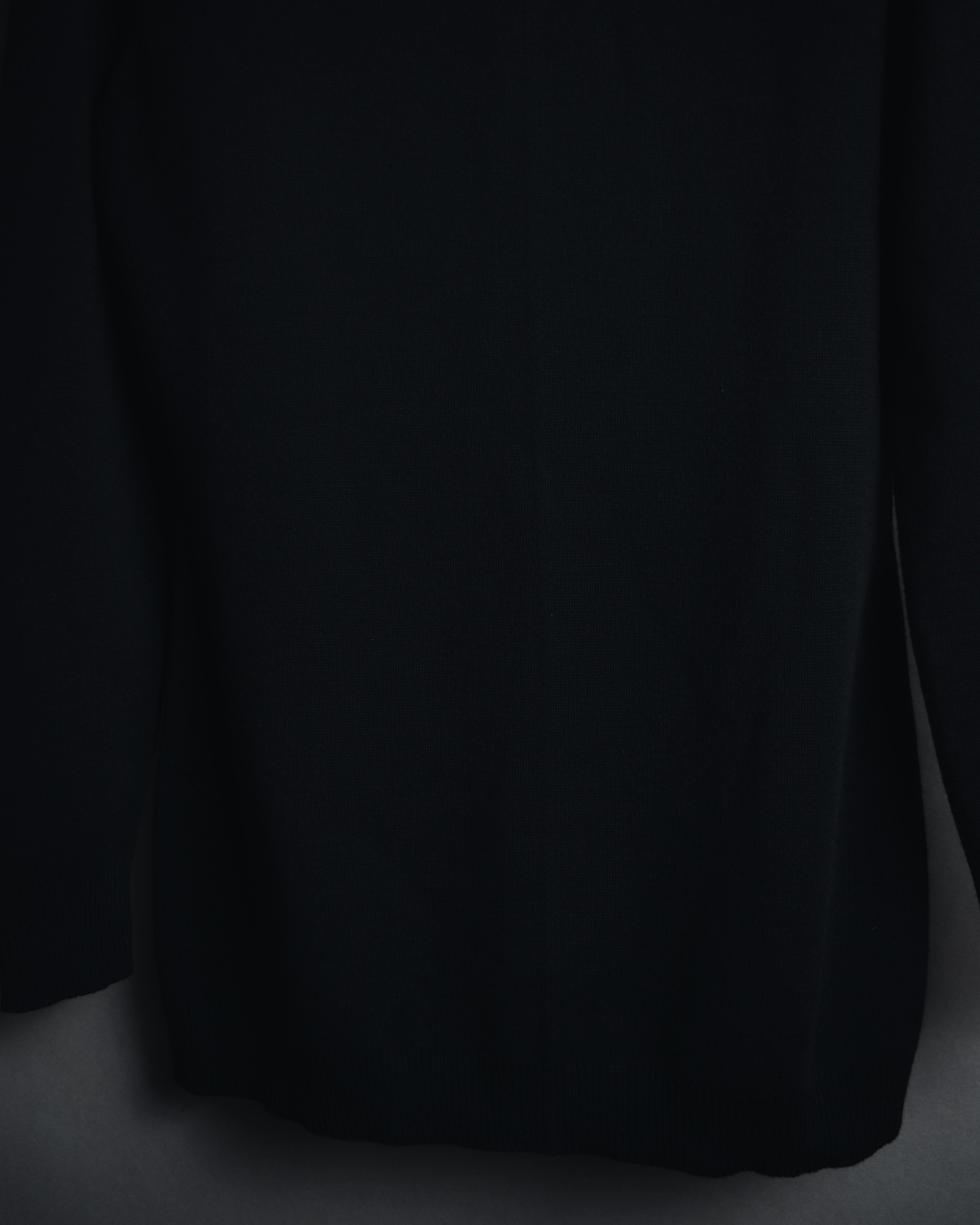 "HERMES" 00’s Minimal wool cashmere crewneck knit