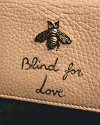 "GUCCI" 2010's-20's Pink bee motif trifold wallet