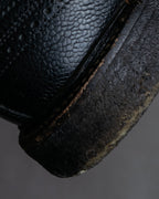 "THOM BROWNE" Wingtip design rubber sole leather shoes