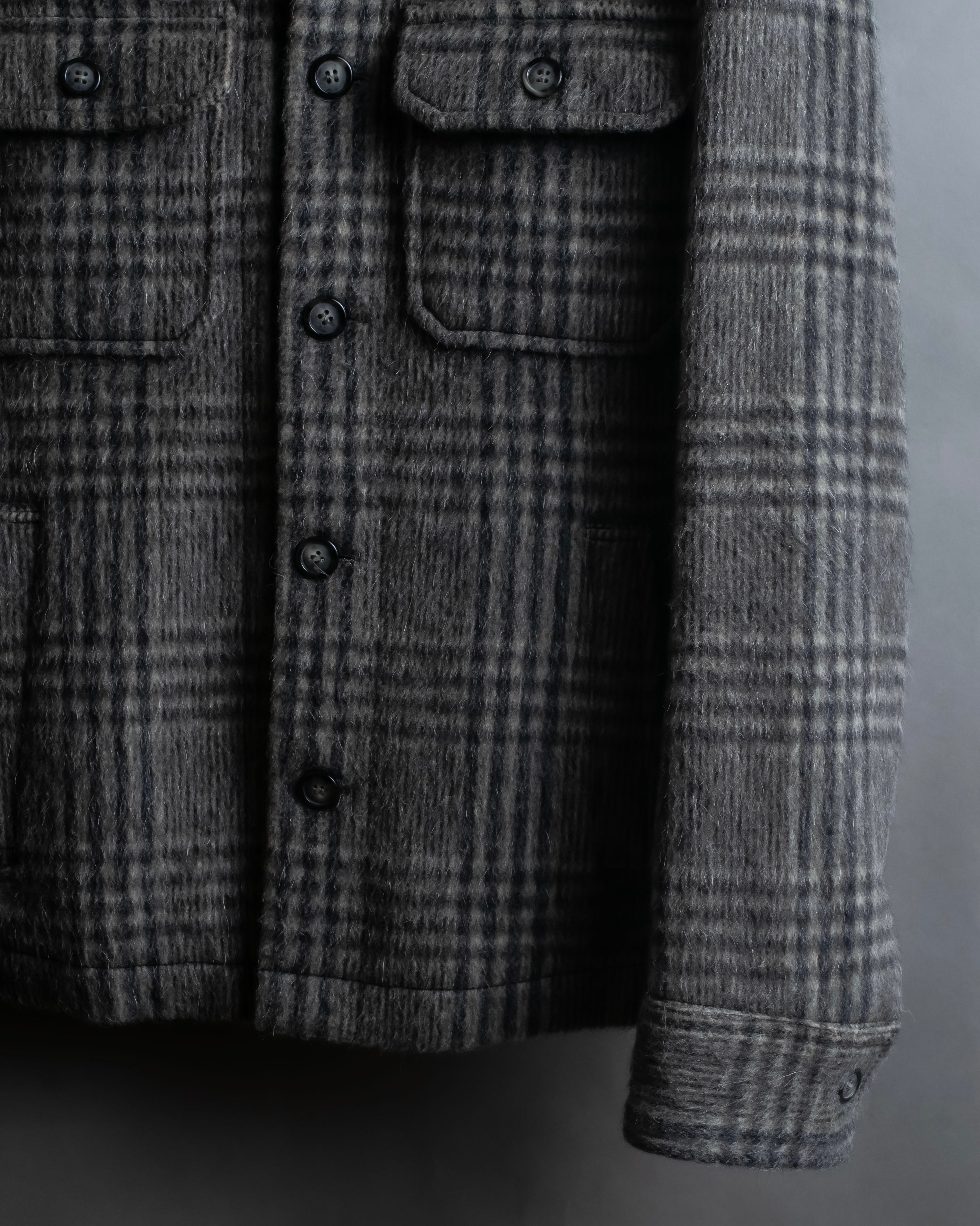 "Dolce &amp; Gabbana" Check pattern front pocket shirt jacket