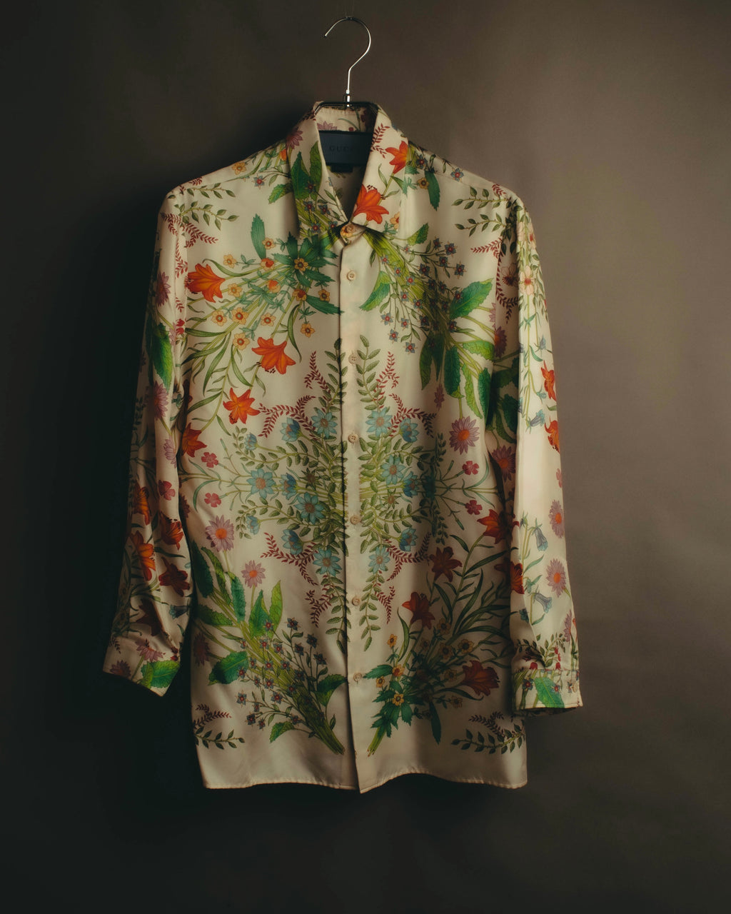 -SPECIAL- “GUCCI” 2015-2022 Botanical printed silk shirt