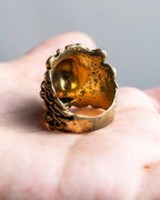 "GUCCI" realistic detailed lion head ring